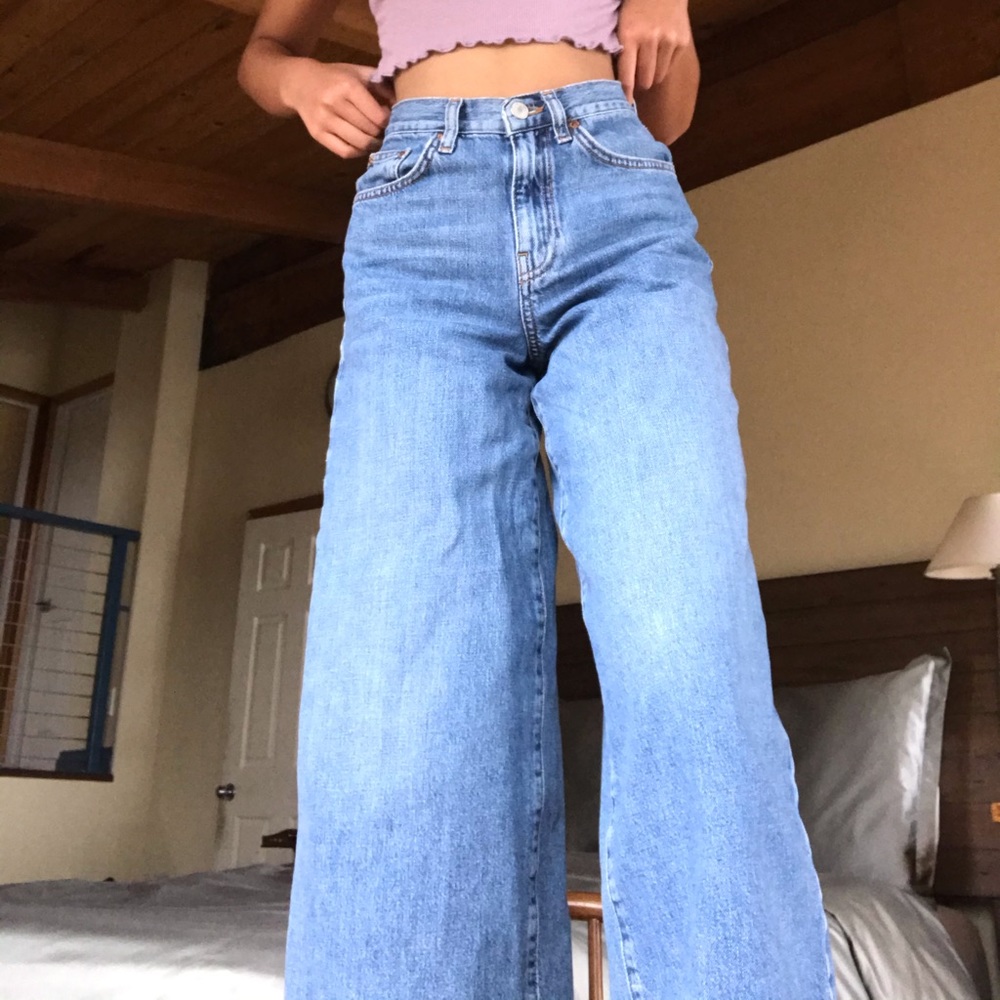 TOPSHOP WIDE LEG JEANS